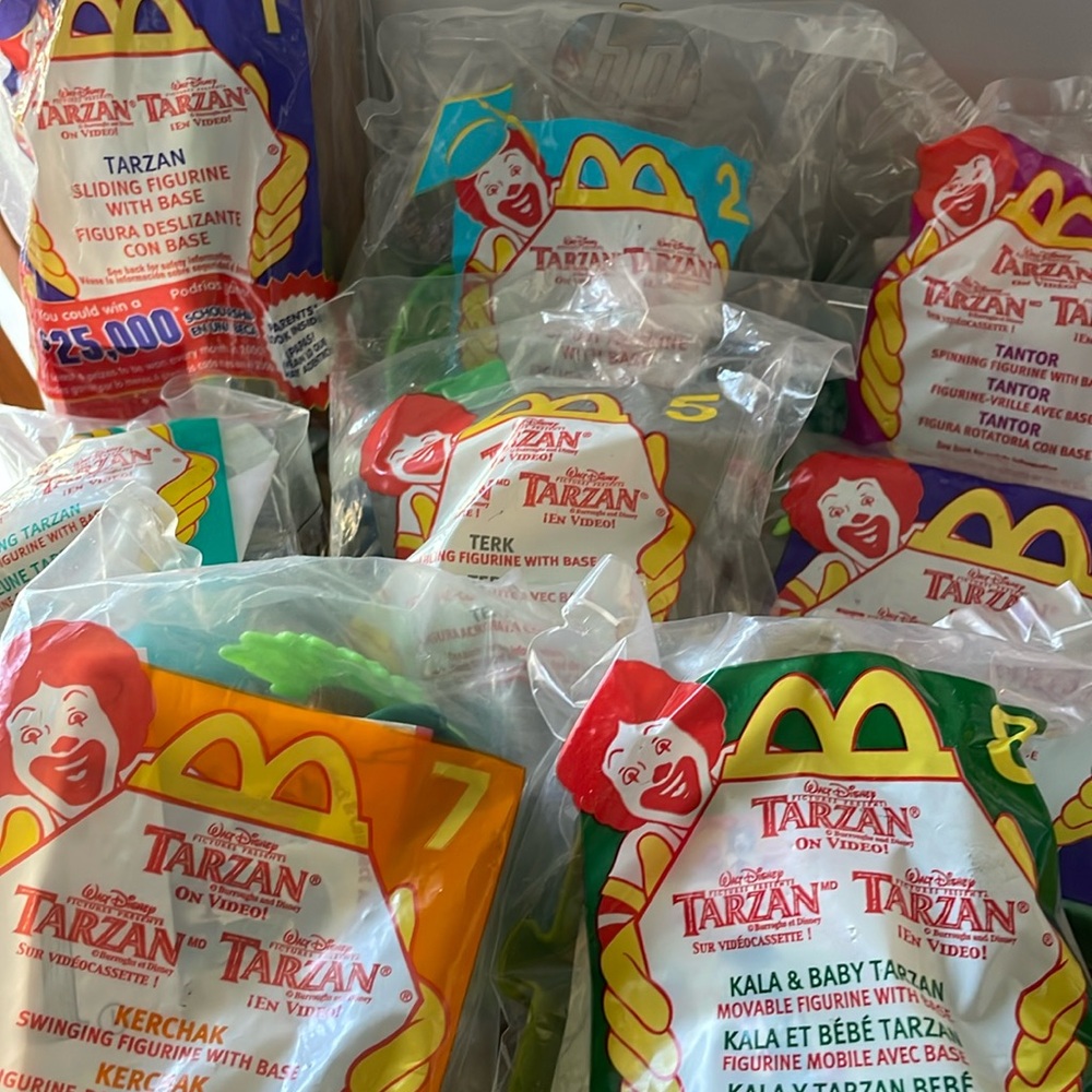 COMPLETE Disney Tarzan McDonald's Happy Meal Toys Collect & Connect Vintage
2000